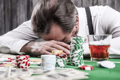 gambling addict